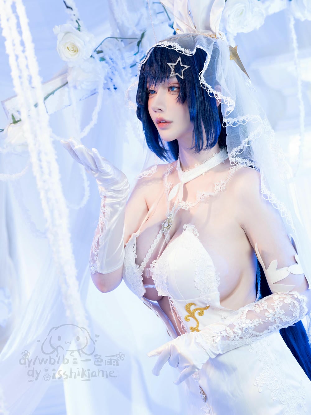 一色雨 - 碧藍航線 新澤西 白雪之儀【20P】 - COSPLAY-御萝部落