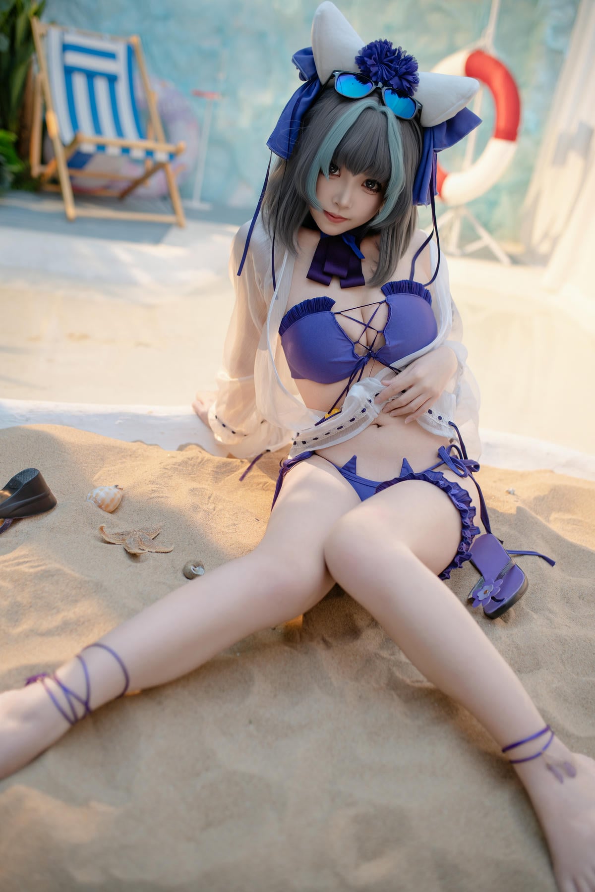 图片[31]-Bangni邦尼 cosplay Cheshire Swimsuit – Azur Lane【86P】 – COSPLAY-御萝部落