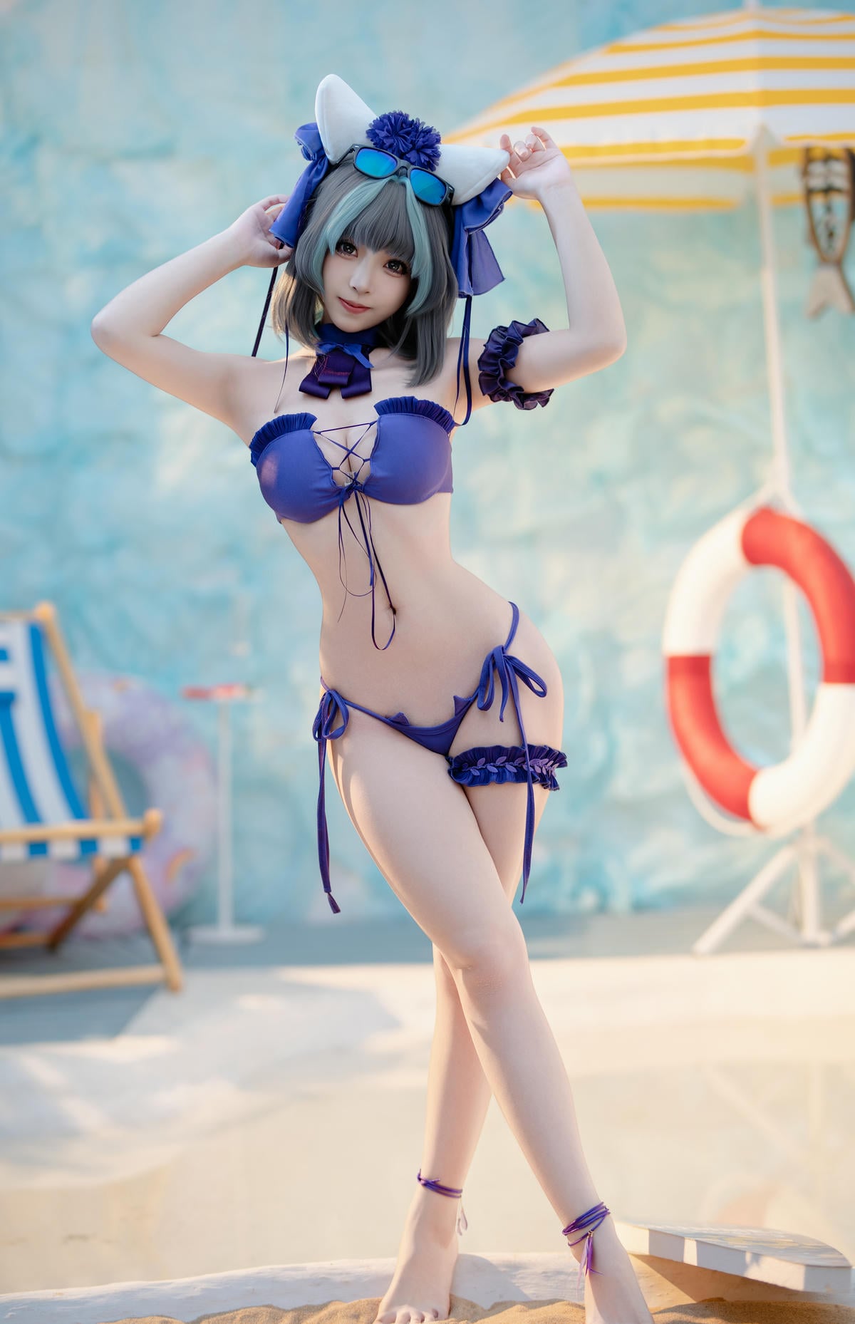 图片[51]-Bangni邦尼 cosplay Cheshire Swimsuit – Azur Lane【86P】 – COSPLAY-御萝部落