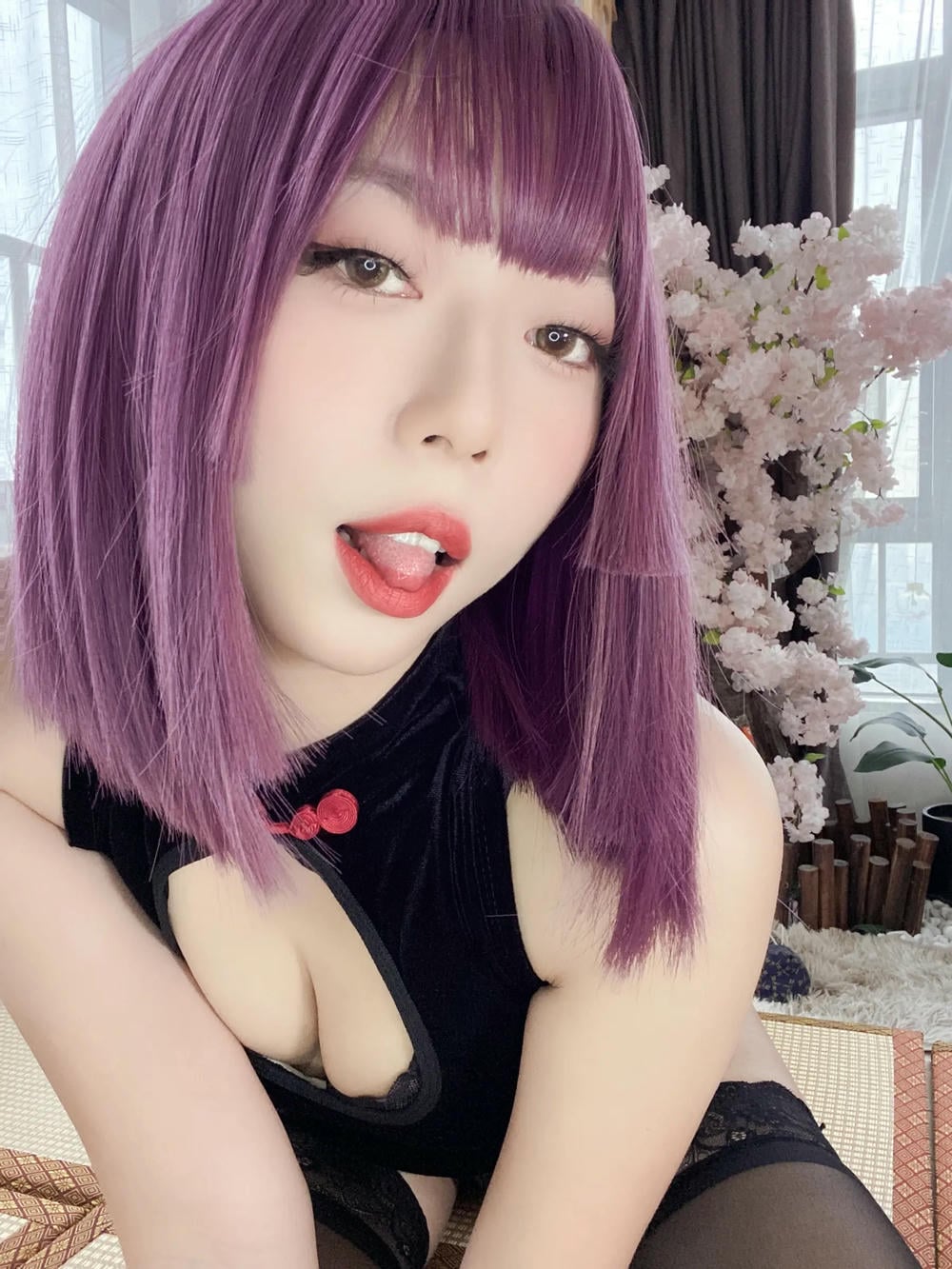 图片[47]-Money冷冷 – 高叉旗袍蕾絲裙 【107P】 – COSPLAY-御萝部落