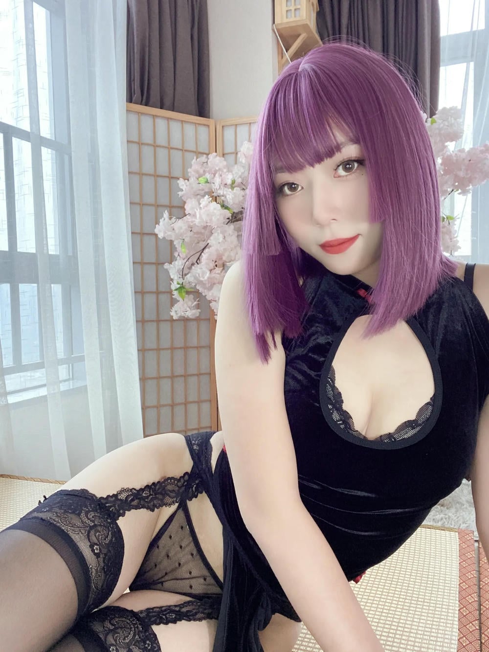 图片[56]-Money冷冷 – 高叉旗袍蕾絲裙 【107P】 – COSPLAY-御萝部落