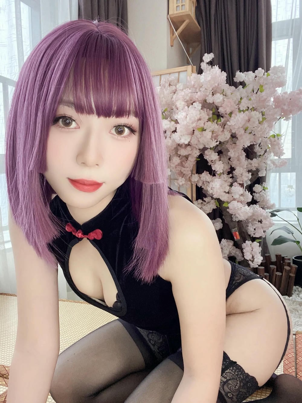 图片[62]-Money冷冷 – 高叉旗袍蕾絲裙 【107P】 – COSPLAY-御萝部落