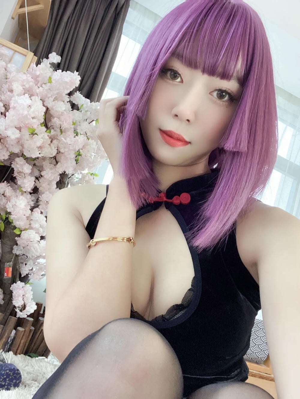 图片[69]-Money冷冷 – 高叉旗袍蕾絲裙 【107P】 – COSPLAY-御萝部落