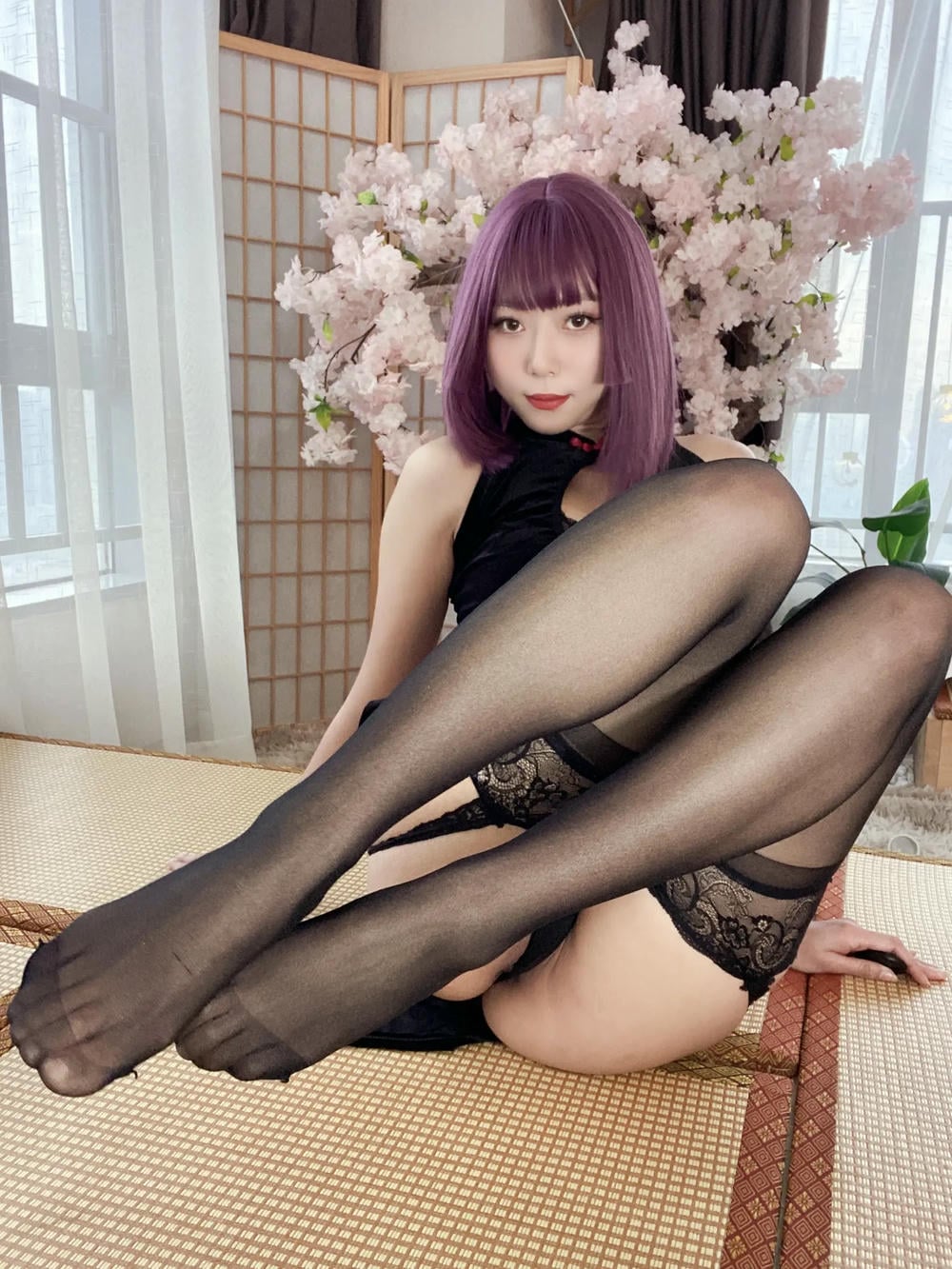 图片[83]-Money冷冷 – 高叉旗袍蕾絲裙 【107P】 – COSPLAY-御萝部落