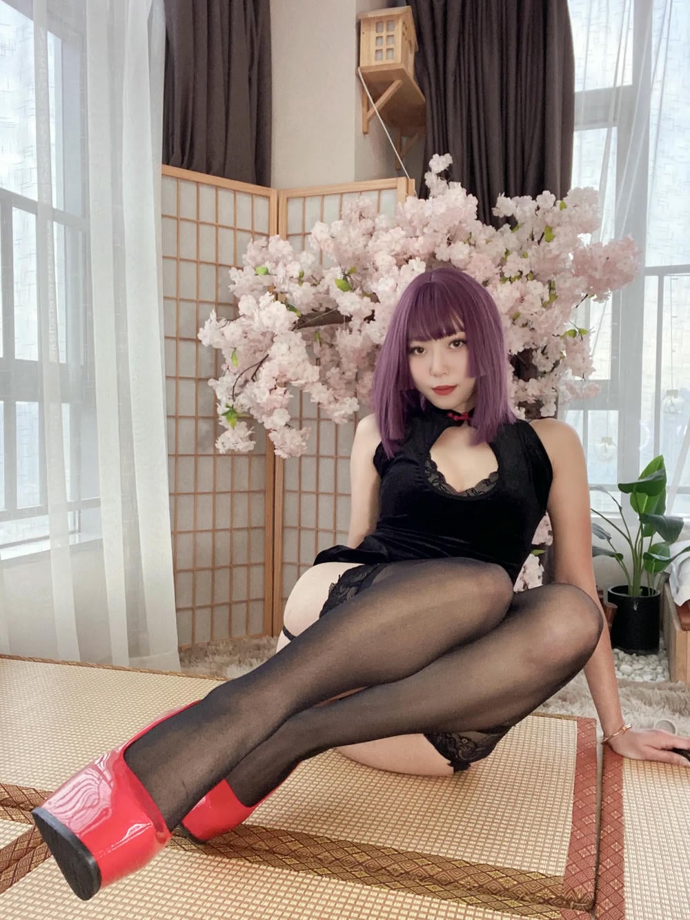 图片[97]-Money冷冷 – 高叉旗袍蕾絲裙 【107P】 – COSPLAY-御萝部落