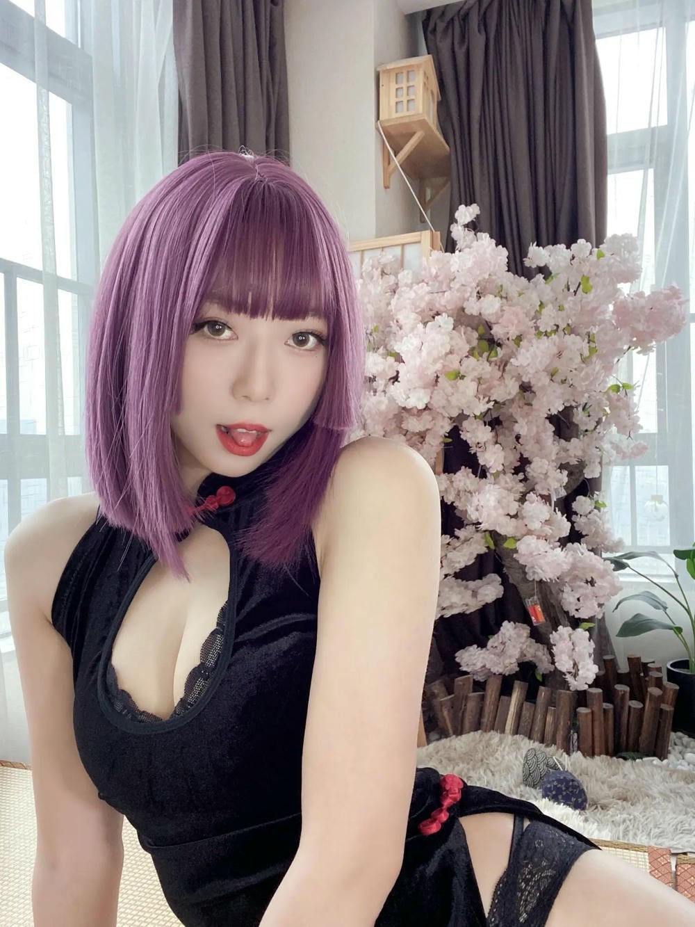 图片[107]-Money冷冷 – 高叉旗袍蕾絲裙 【107P】 – COSPLAY-御萝部落