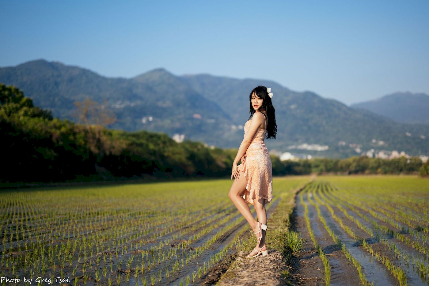 Ashley暖色连衣裙阳光系列写真