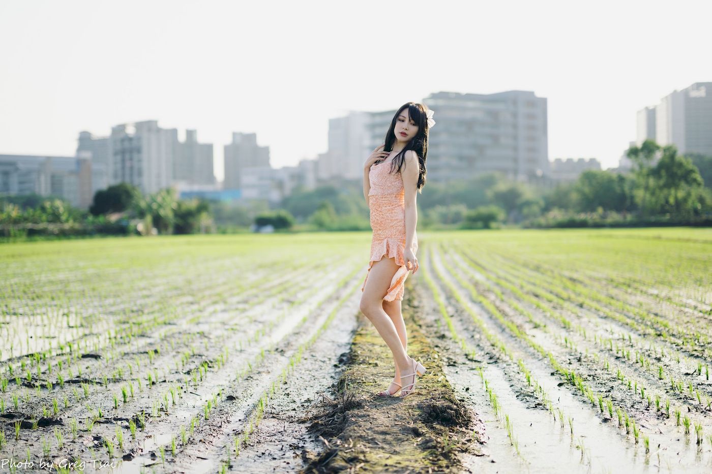 Ashley暖色连衣裙阳光系列写真