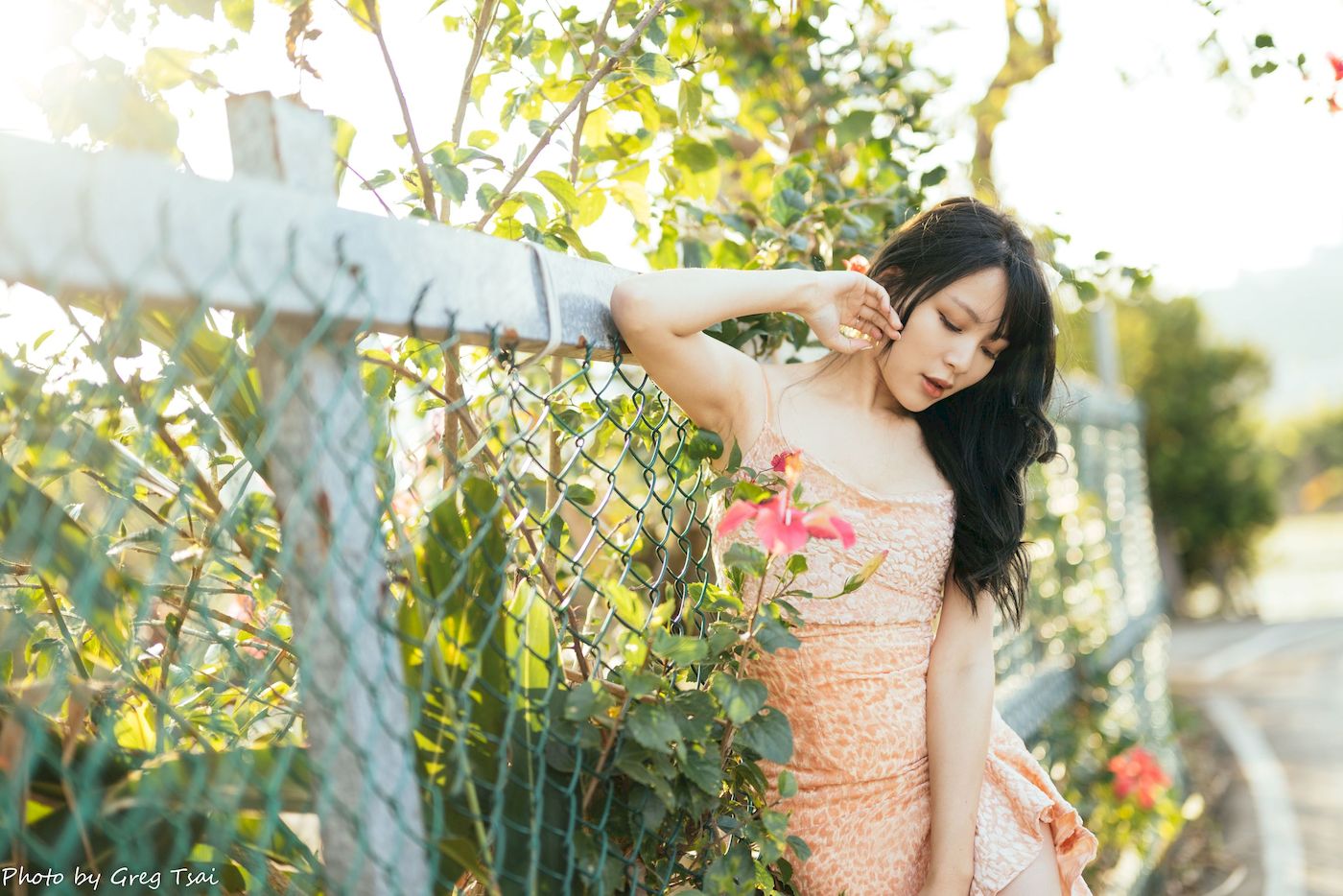 Ashley暖色连衣裙阳光系列写真