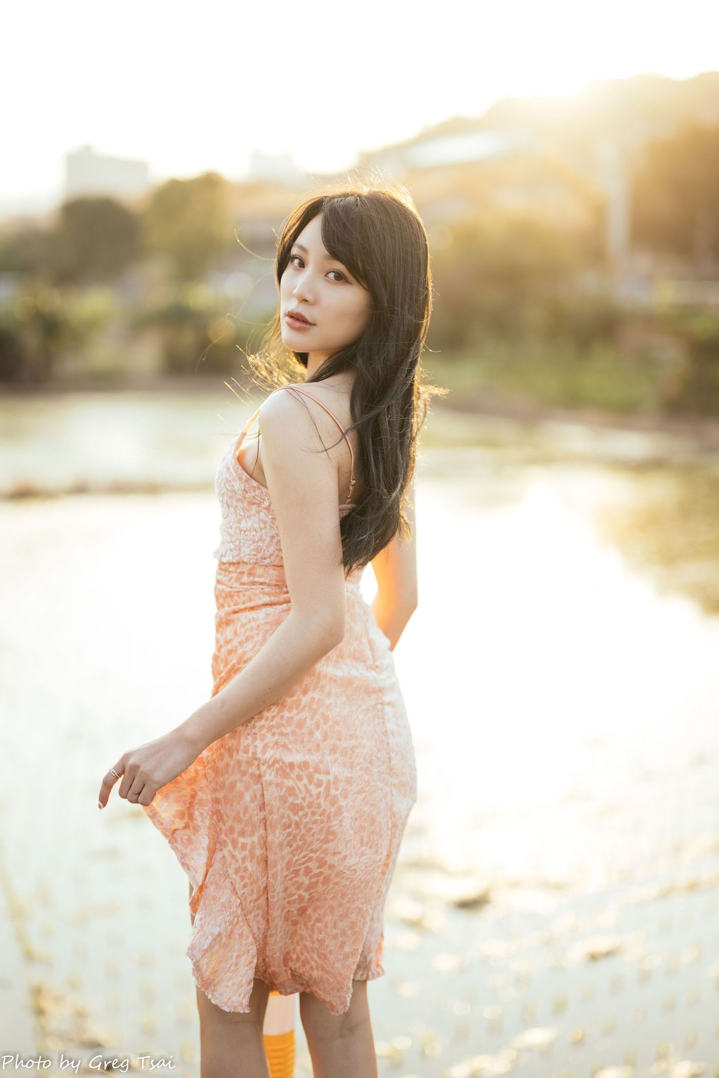 Ashley暖色连衣裙阳光系列写真