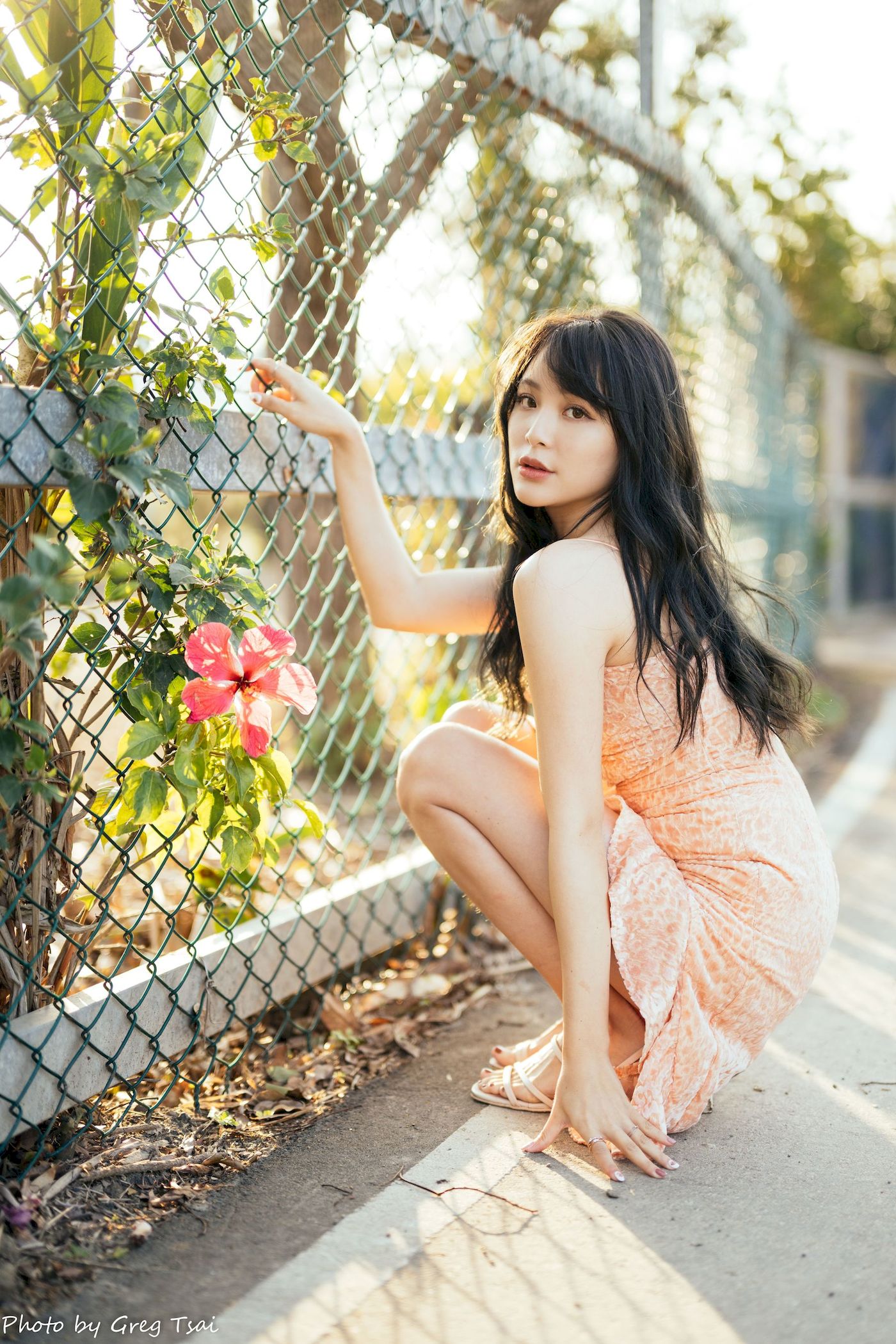 Ashley暖色连衣裙阳光系列写真