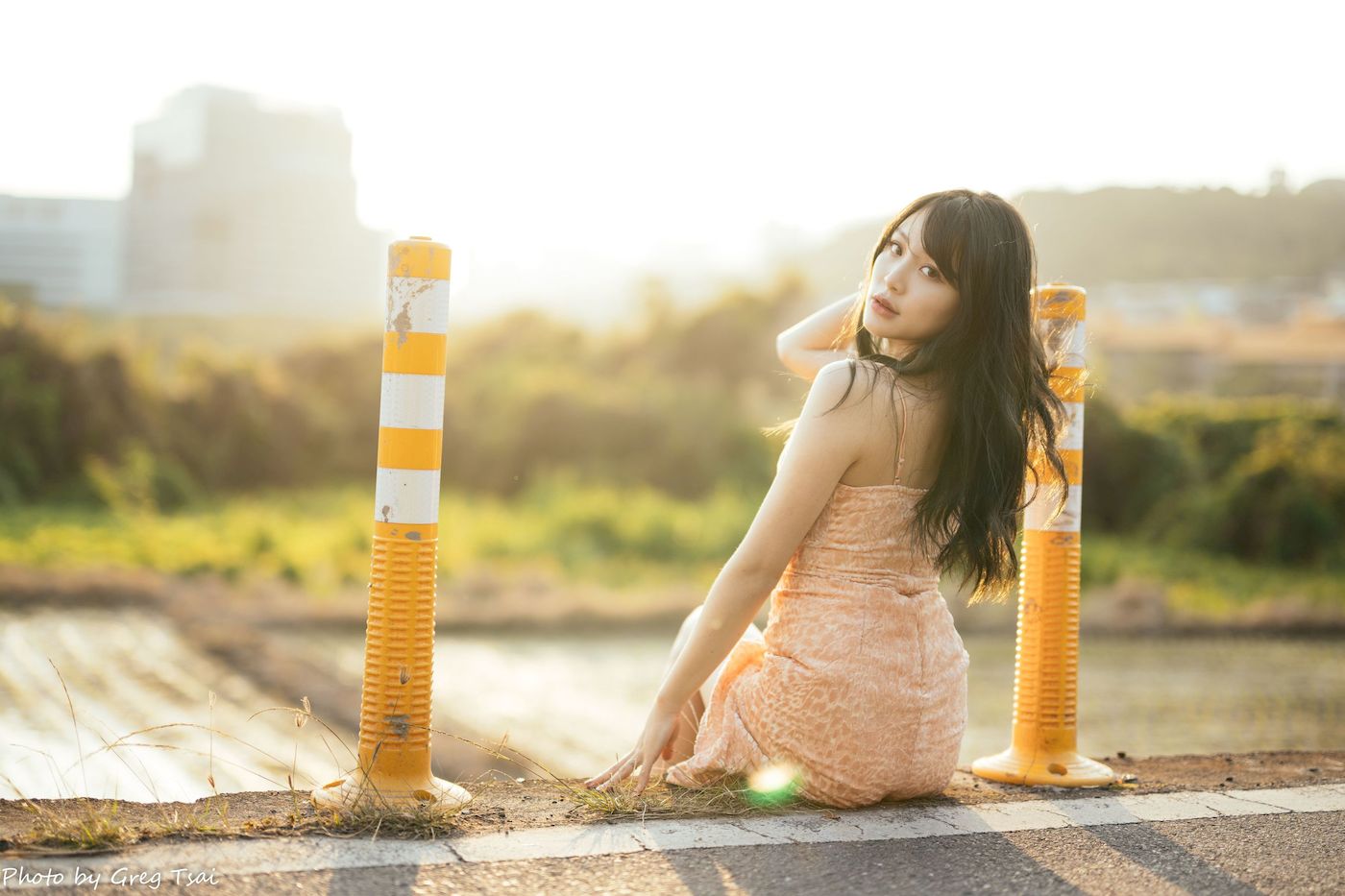 Ashley暖色连衣裙阳光系列写真