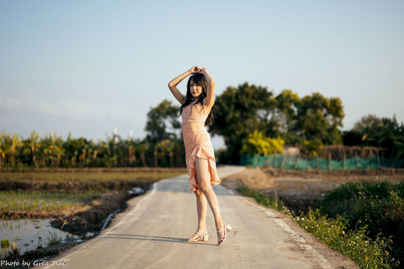 Ashley暖色连衣裙阳光系列写真