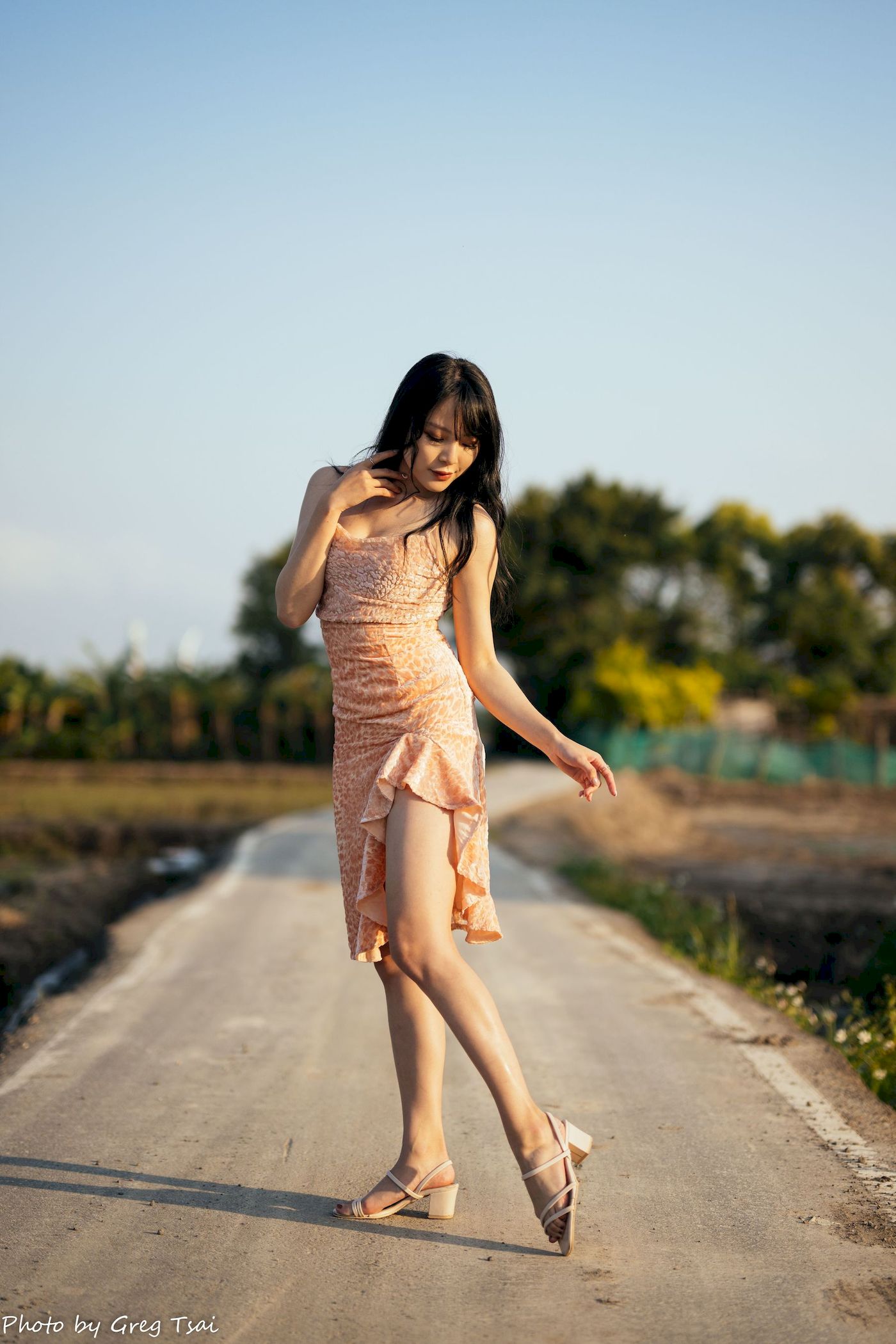 Ashley暖色连衣裙阳光系列写真