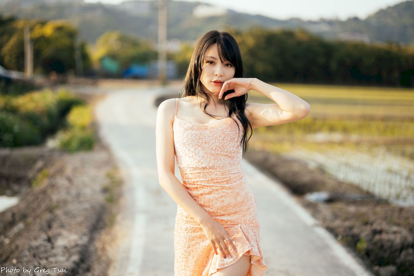 Ashley暖色连衣裙阳光系列写真