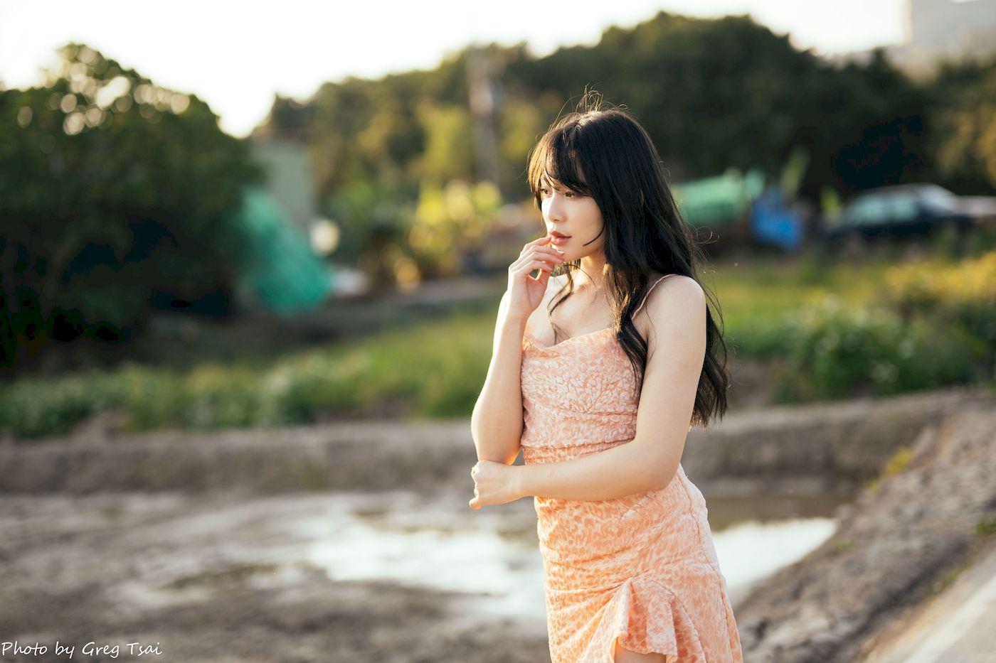 Ashley暖色连衣裙阳光系列写真