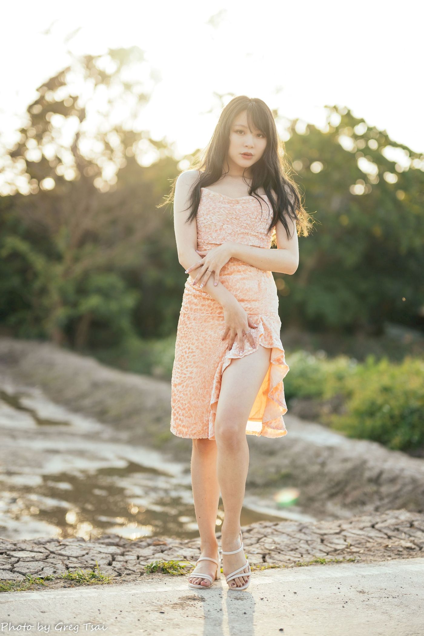 Ashley暖色连衣裙阳光系列写真