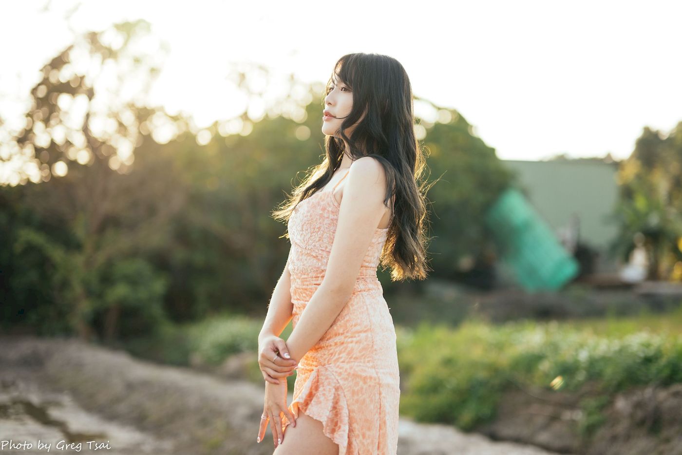 Ashley暖色连衣裙阳光系列写真