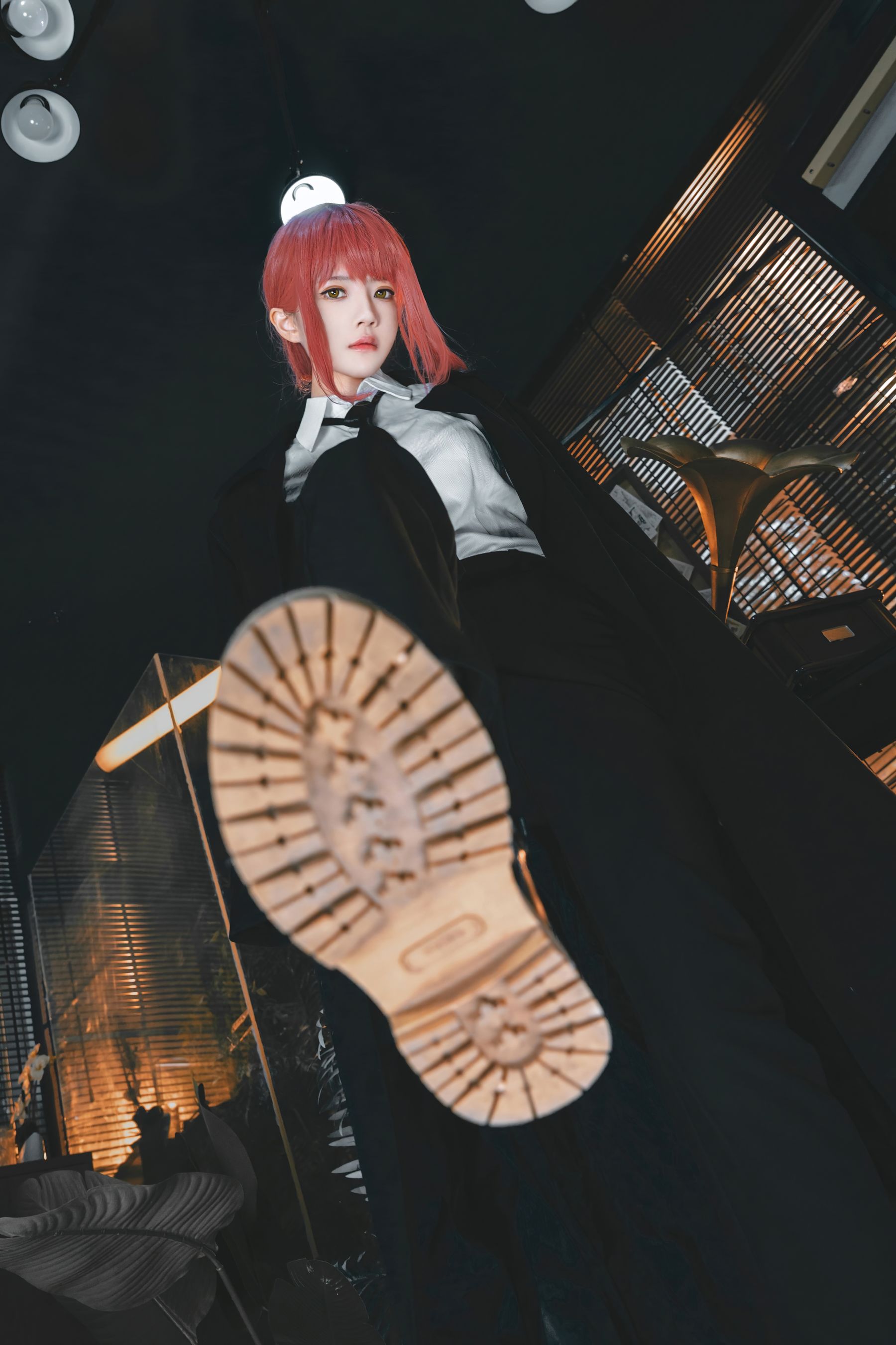 桜桃喵职场OL装扮COS玛奇玛