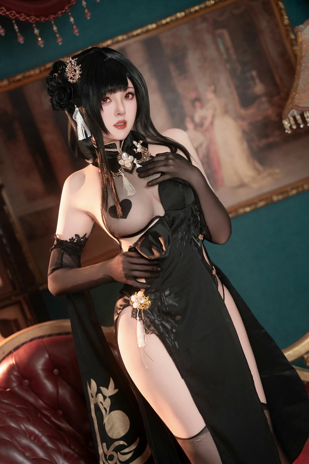 图片[54]-Natsuko夏夏子 – 碧藍航線鎮海旗袍【76P】 – COSPLAY-御萝部落