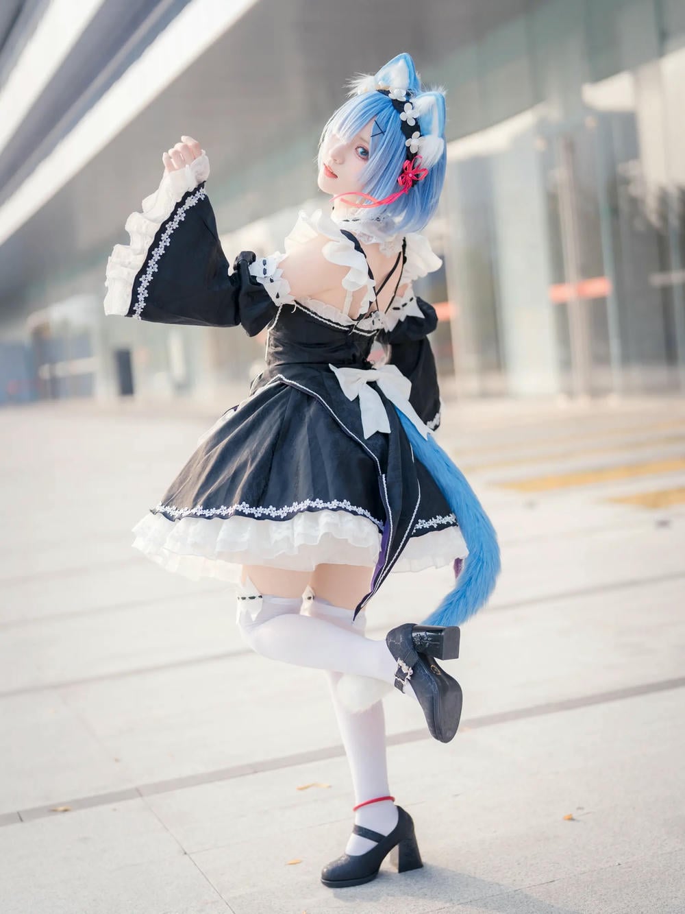 图片[3]-花柒hana 螢火蟲動漫嘉年華 貓貓蕾姆【107P】 – COSPLAY-御萝部落