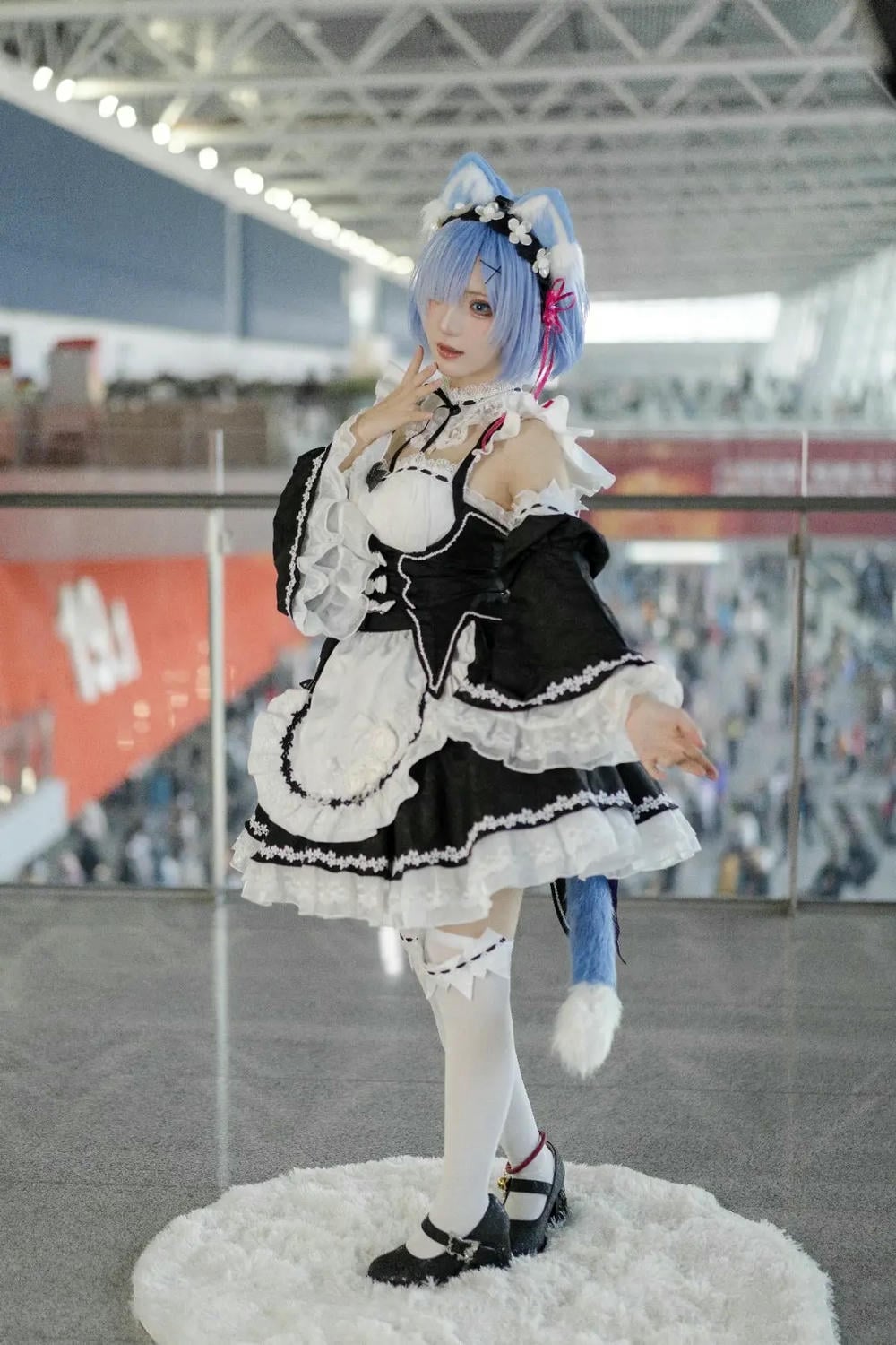 图片[15]-花柒hana 螢火蟲動漫嘉年華 貓貓蕾姆【107P】 – COSPLAY-御萝部落