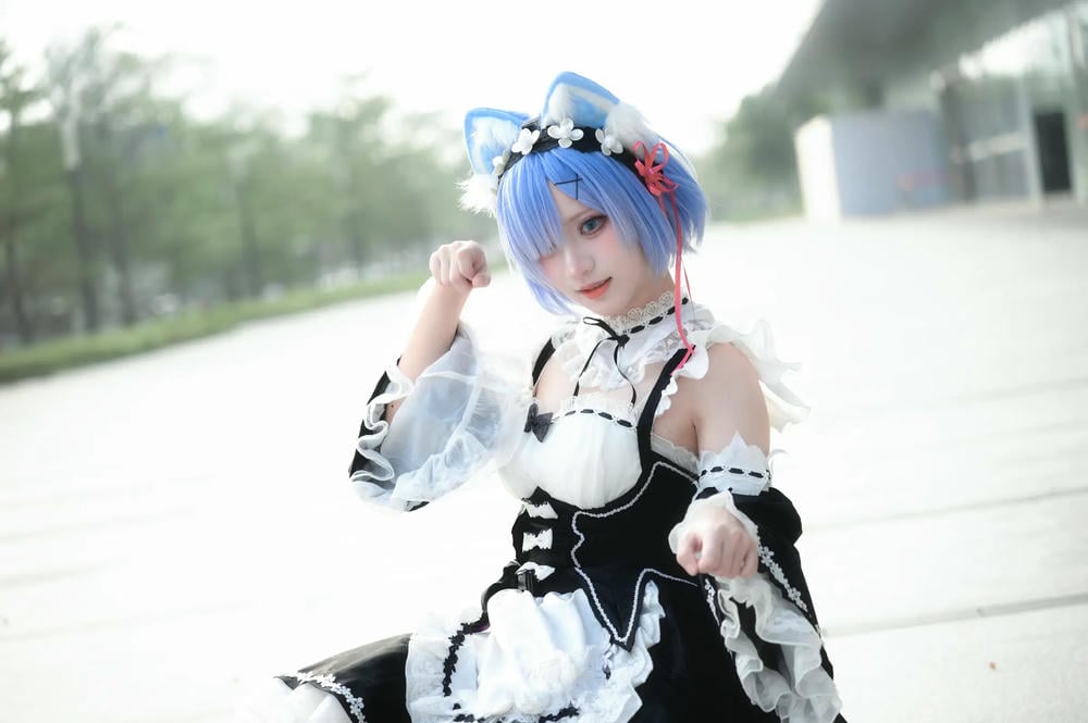 图片[26]-花柒hana 螢火蟲動漫嘉年華 貓貓蕾姆【107P】 – COSPLAY-御萝部落