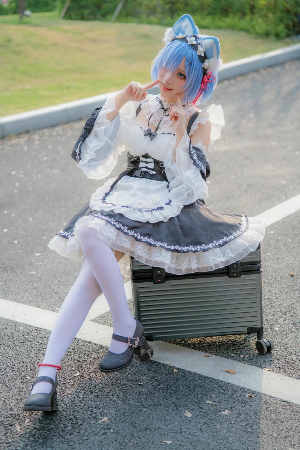 图片[35]-花柒hana 螢火蟲動漫嘉年華 貓貓蕾姆【107P】 – COSPLAY-御萝部落