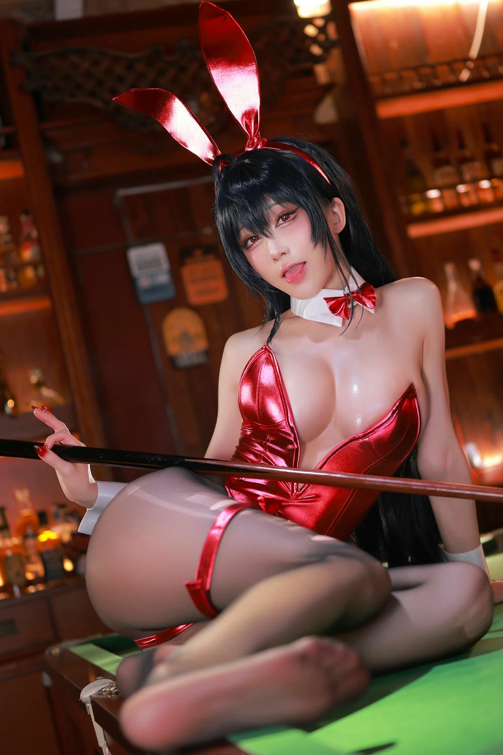 图片[48]-水淼 Aqua – Azurlane Taihou Bunny アズールレーン 大鳳 バニー❥ 新作DL コスプレ【59P】 – COSPLAY-御萝部落