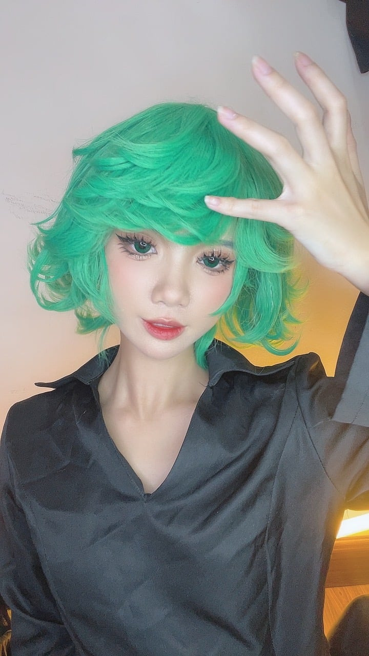图片[63]-PoppaChan cosplay Tatsumaki – One-Punch Man【128P】 – COSPLAY-御萝部落