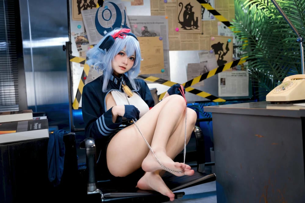 图片[46]-九柒喵 蔚藍檔案 天雨亞子【46P】 – COSPLAY-御萝部落