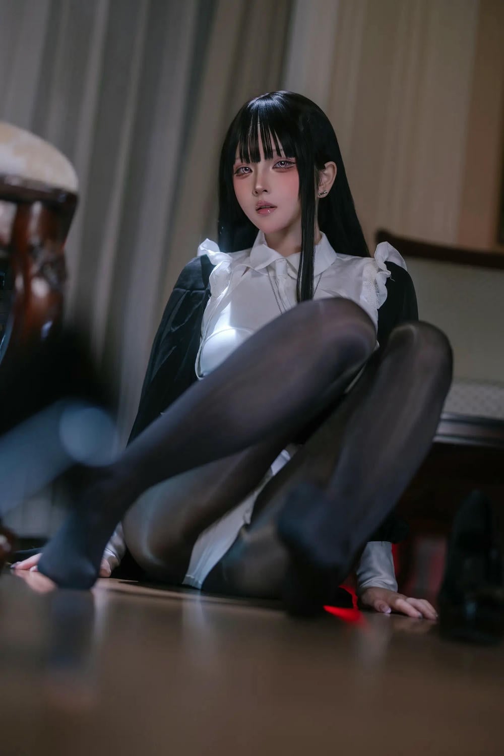 图片[26]-嶼魚 黑絲修女【40P】 – COSPLAY-御萝部落